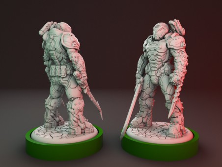 Doom Guy miniature