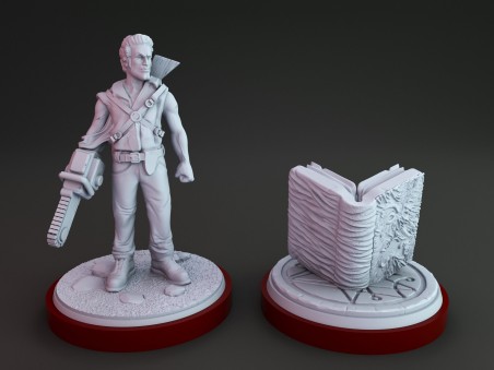 Brucy and Necronomicon miniature for tabletop, boardgame wargames, dioramas, paint and display...