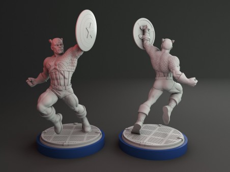 Captain America miniature V1