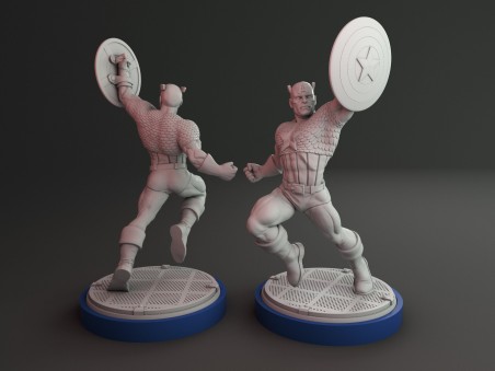 Captain America miniature V1
