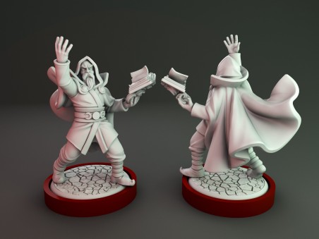 Unmatched sidekick Merlin miniature for King Arthur