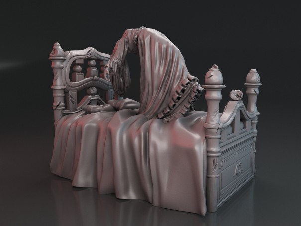 Miniatura de la niña del Exorcista "La Cama"