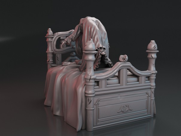 Miniatura de la niña del Exorcista "La Cama"