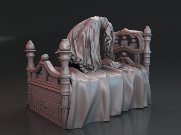 Miniatura de la niña del Exorcista "La Cama"
