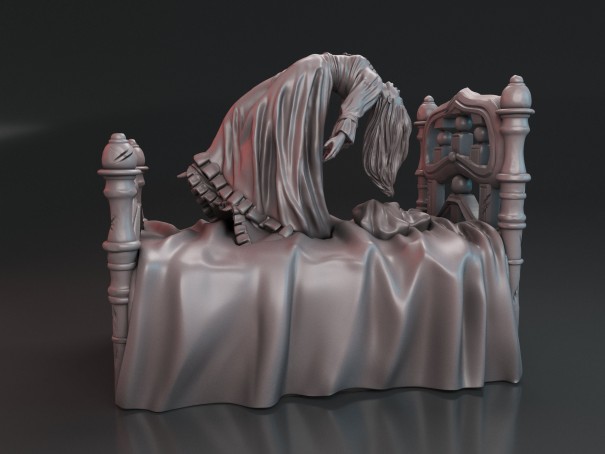 Miniatura de la niña del Exorcista "La Cama"