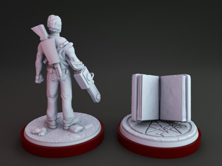Brucy and Necronomicon miniature for tabletop, boardgame wargames, dioramas, paint and display...
