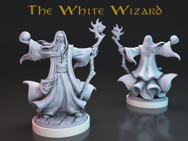 The White Wizard miniature