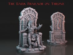Miniatura del Faraón Oscuro de Arkham en el Trono