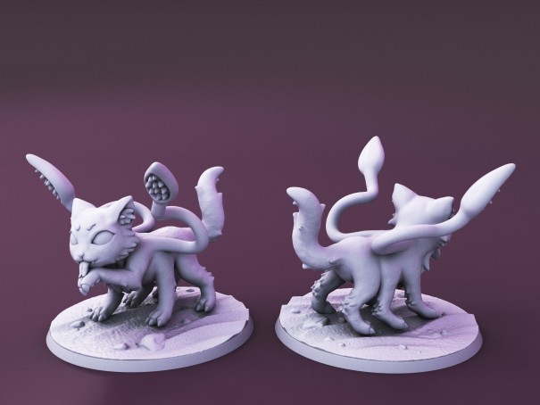 Criaturas Curiosas de la Isla de los Caprichos. Miniatura "El Gatito Desplazador"