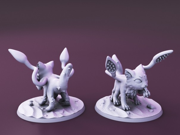 Criaturas Curiosas de la Isla de los Caprichos. Miniatura "El Gatito Desplazador"