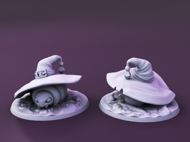Criaturas Curiosas de la Isla del Capricho. Miniatura "Familiar Roly Poly"