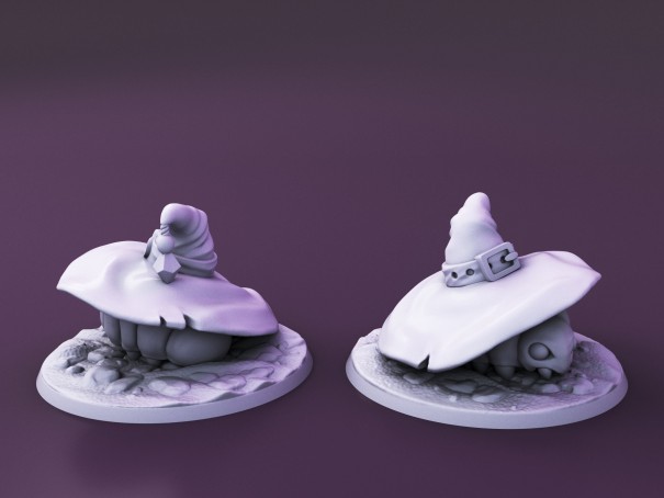 Criaturas Curiosas de la Isla del Capricho. Miniatura "Familiar Roly Poly"