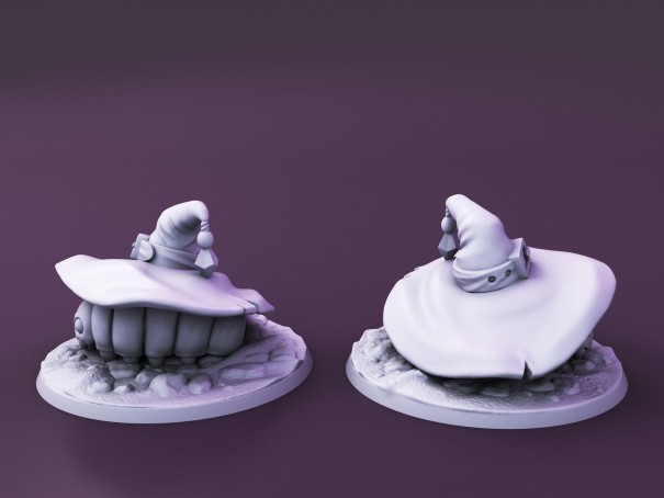 Criaturas Curiosas de la Isla del Capricho. Miniatura "Familiar Roly Poly"