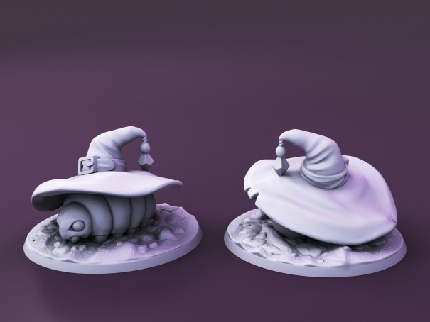 Criaturas Curiosas de la Isla del Capricho. Miniatura "Familiar Roly Poly"