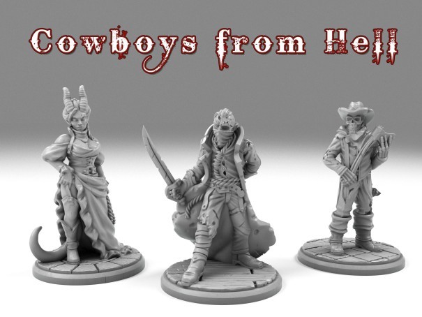 Cowboys From Helll / shadows of brimstone /Western legends miniatures V2