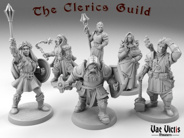The Clerics Multiclass miniatures