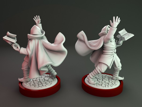 Miniatura de Merlin, aliado incomparable de Rey Arturo
