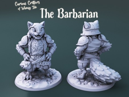 Curious Critters of Whimsy Isle. "The Barbarian" miniature