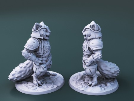 Curious Critters of Whimsy Isle. "The Barbarian" miniature