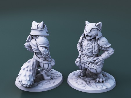 Curious Critters of Whimsy Isle. "The Barbarian" miniature