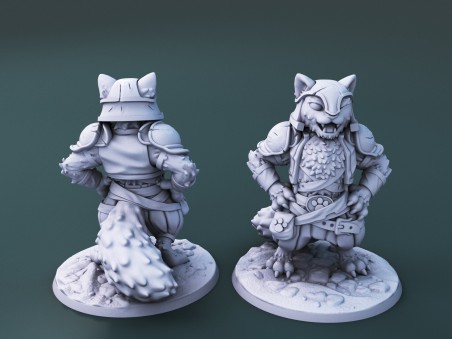 Curious Critters of Whimsy Isle. "The Barbarian" miniature