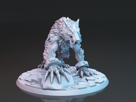 Miniatura de Fangrir, el lobo gigante