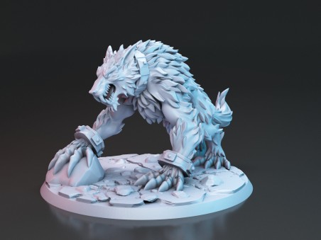 Miniatura de Fangrir, el lobo gigante