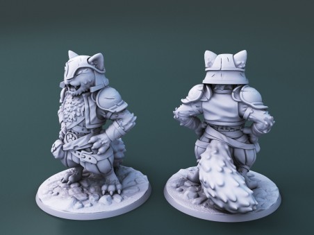 Curious Critters of Whimsy Isle. "The Barbarian" miniature