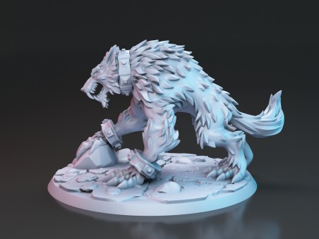 Miniatura de Fangrir, el lobo gigante