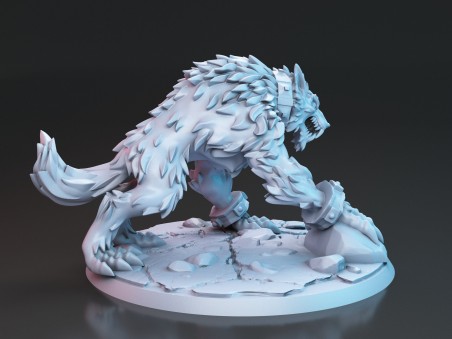 Miniatura de Fangrir, el lobo gigante