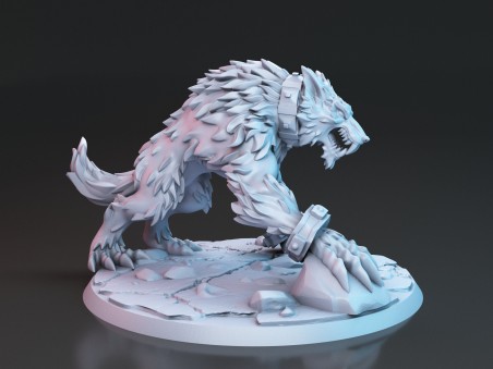 Miniatura de Fangrir, el lobo gigante
