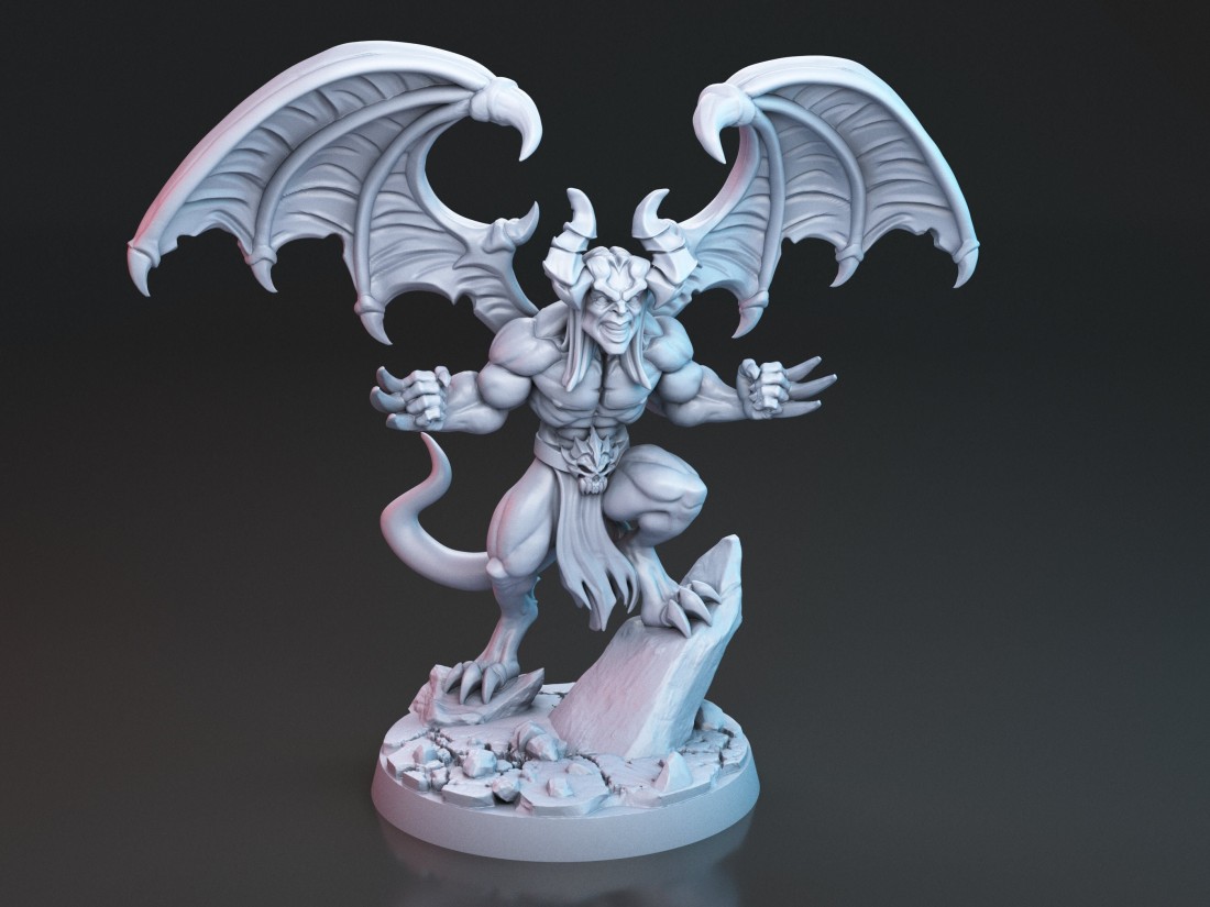 Dhamai the Gargoyle Demon miniature Size 28mm