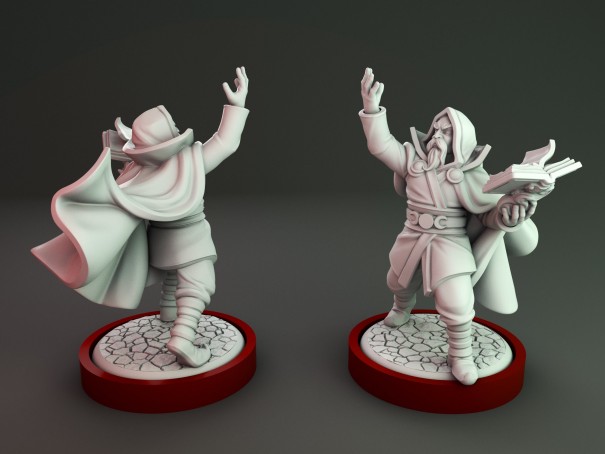 Miniatura de Merlin, aliado incomparable de Rey Arturo