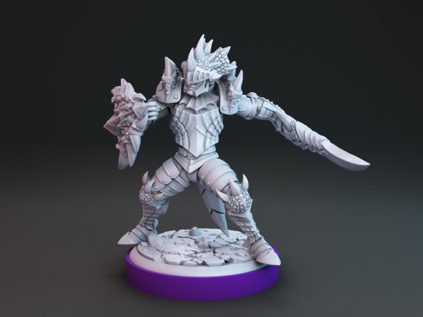 Draconian Warrior miniature