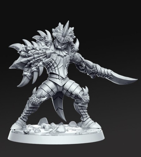 Draconian Warrior miniature