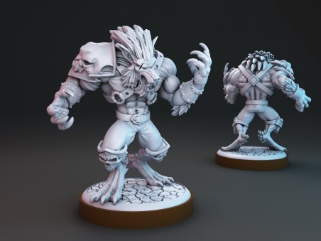 Miniatura de Guerrero Hombre Lobo