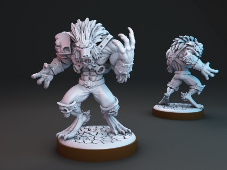 Miniatura de Guerrero Hombre Lobo