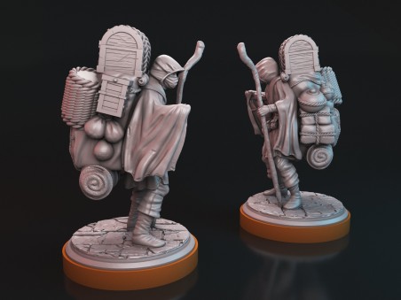 Miniatura Porter V2 de Unmatched / Miniatura Sinbad / Comerciante Oscuro