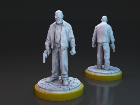 Walter White with gun