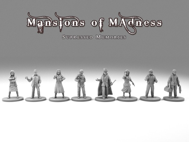 Mansions of madness Supressed Memories classic investigators (Pack of 8 minis)