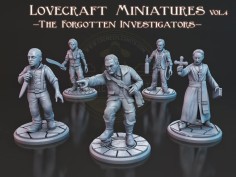 Paquete de Miniaturas Lovecraft Vol. 4: Los Investigadores Olvidados