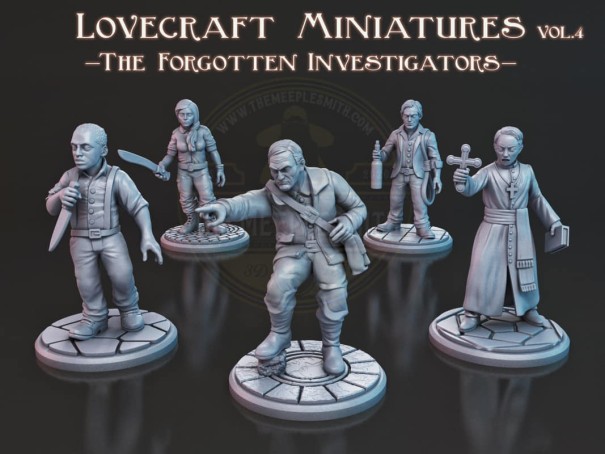 Lovecraft Miniatures Pack Vol.4 The Forgotten Investigators 