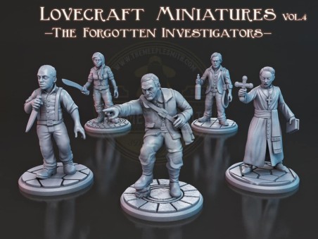 Lovecraft Miniatures Pack Vol.4 The Forgotten Investigators
