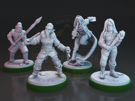 Unmatched sidekick OutLaws for Robin Hood vs Bigfoot (pack of 4 units)
