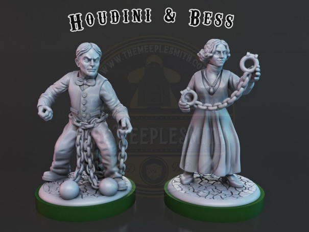 Unmatched miniatures for Houdini Vs The Genie