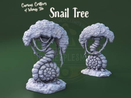Criaturas Curiosas de la Isla de la Fantasía. Miniatura "El Árbol Caracol"