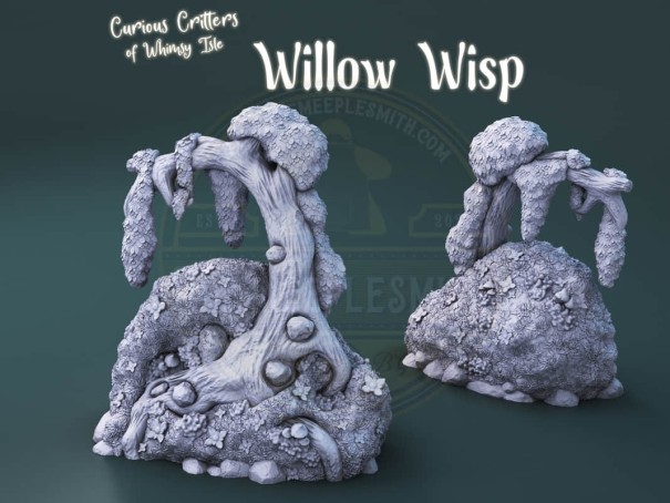 Curious Critters of Whimsy Isle. "Willow Wisp" miniature