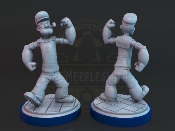Spinach Sailor miniatures