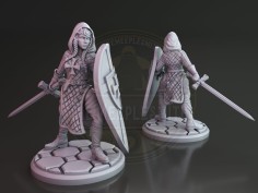 Miniatura de Fantasía "Mujer Templaria"
