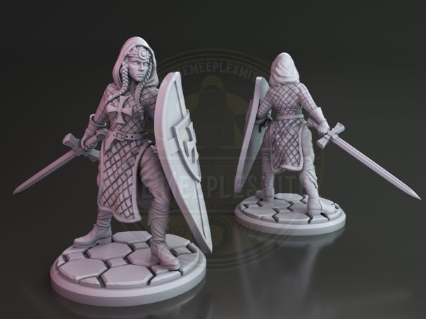Fantasy Woman "Templar Woman" miniature